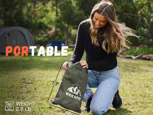 WEKAPO Inflatable Couch Air Lounger Chair - Camping & Beach Accessories, Portable Blow up Sofa for Hiking, Lawn, Indoor/Outdoor Movies & Music Festivals. Lightweight and Easy to Set Up Air Hammock