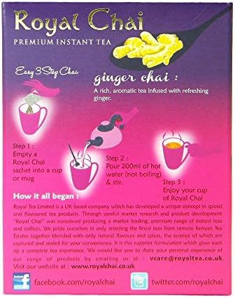 Royal Chai - Premium Instant Tea - Ginger (sweetened) 220g x 2