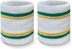 COUVER Tennis Style Premium Quality Athletic Terry Wristband Sweatband, 1 Pair