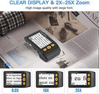 Eyoyo Portable Digital Video Magnifier Electronic Reading Aid 3.5 Inch LCD Screen for Low Vision 2x-25x Zoom Foldable Handle