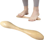 Wooden Foot Massager Roller for Plantar Fasciitis Relief & Neuropathy, Foot Reflexology Acupressure, Deep Tissue Fascia Release, Calf Stretcher, Arch Heel Pain Relief, Portable,Gift for Mother