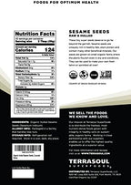 Terrasoul Superfoods Organic Hulled Sesame Seeds, 2 Lbs - Perfect for Tahini | Gluten-free | Raw