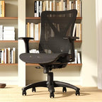 Ergonomic Office Chair, Mesh Computer Desk Chairs with Adjustable Lumbar Support, 3D Armrests, Tilt Function, Comfy Wide Seat, Swivel Executive Work Task Chair for Company and Home