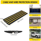 48" Driveway Ramp, 2 Pack Heavy Duty Rubber Curb Ramps for Cars, SUVs, Trucks | Low Profile Design with Water Drainage Channel | Garage & Sidewalk Transition Solution