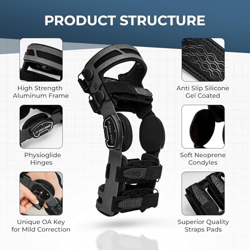 Z1 K4 OsteoAlign Hinged Knee Brace - Knee Support for ACL, MCL, Ligament Sports Injuries, Arthritis (OA), Meniscus Tear, Relief from Knee Joint Pain with Side Stabilizers for Men & Women Size (Large)
