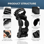 Z1 K4 OsteoAlign Hinged Knee Brace - Knee Support for ACL, MCL, Ligament Sports Injuries, Arthritis (OA), Meniscus Tear, Relief from Knee Joint Pain with Side Stabilizers for Men & Women Size (Medium)