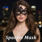 2 Pcs Masquerade Mask for Women Black Lace Eye Masks Costume Party Eye Mask Mardi Gras Masks Halloween Cosplay Accessory for Women and Girls