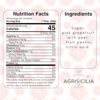 Agrisicilia Sicilian Pink Grapefruit Marmalade – Authentic Italian Fruit Jam with Peel, Made in Sicily, 12.7 oz Glass Jar