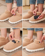 Lilia Heated Slippers for Women with 5000mAh Battery Pack Electric Heated House Shoes rechargeable, heating shoes Foot Warmer with 5V Battery