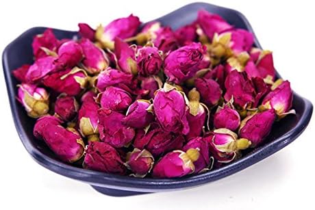 TooGet Fragrant Natural Red Rose Buds Rose Petals Organic Dried Flowers Wholesale, Culinary Food Grade - 4 OZ