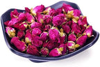 TooGet Fragrant Natural Red Rose Buds Rose Petals Organic Dried Flowers Wholesale, Culinary Food Grade - 8 OZ