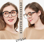OCCI CHIARI Oversized Reading Glasses for Women Stylish Square Round Readers 1.0 1.25 1.50 1.75 2.0 2.25 2.50 2.75 3.0 3.5