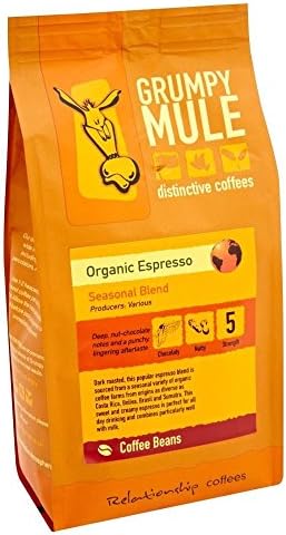 Grumpy Mule Organic Espresso Beans (227g) - Pack of 2