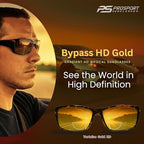 proSPORT Blue Light Blocking Bifocal Sunglasses, HD Amber Gradient Lens, Anti-Reflective, UV Protection Men & Women