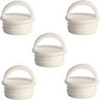5 Pack Mop Bucket Drain Plug Replacement Sink Hole Stopper with Grips End Cap Cover for Mop and Bucket with Wringer Set Commercial Mop Bucket Spin Mop System Flat Squeeze Mop 19mm 3/4 Inch