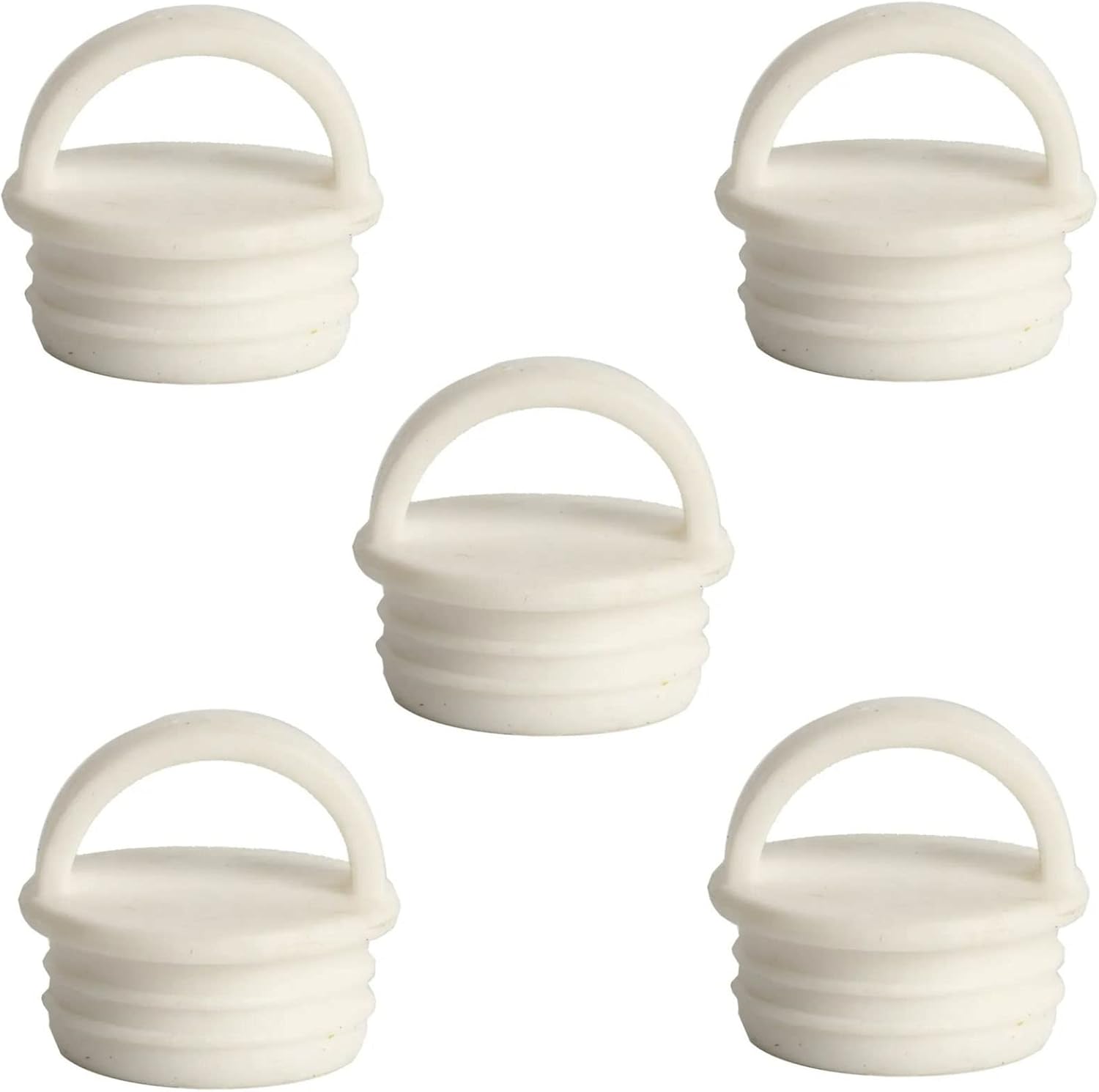 5 Pack Mop Bucket Drain Plug Replacement Sink Hole Stopper with Grips End Cap Cover for Mop and Bucket with Wringer Set Commercial Mop Bucket Spin Mop System Flat Squeeze Mop 19mm 3/4 Inch