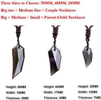 Black Obsidian Hexagram Natural Stone Necklace Solid Black Obsidian Wolf Tooth Amulet His and Hers Couples Necklace Lucky Love Pendant Necklace for Men Women