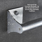 Toilet Handrail,Toilet Safety Rails,Aluminum Toilet Armrest,Handrails Can Help The Elderly to Prevent Falls When Going to The Toilet(Black,30x7.5x7cm)