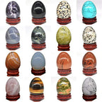 30X40mm Egg Shape Stone Natural Healing Crystal Kegel Massage Accessories Gemstone Reiki Home Decor,Green Turquoise,5 PCS