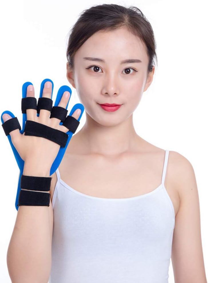 Finger Splint Fingerboard Finger Separator Orthotics Points Hand Wrist Training Orthosis Device Brace Flex Spasm Extension Board Splint Apoplexy Hemiplegia Right Left (Right Hand)