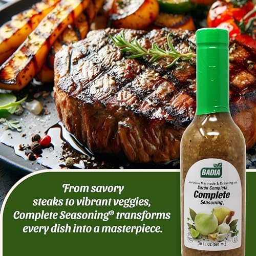 Badia All Purpose Marinade & Dressing with Complete Seasoning, 20 fl oz – Flavorful Blend for Meats, Salads & More