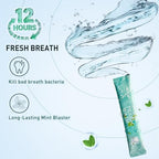 Mouthwash Travel Size Portable 60 Individual Disposable Packets to Go, Alcohol & Fluoride Free Fresh Mint Mouthwash Strips for Superior Oral Hygiene (Pack of 60)