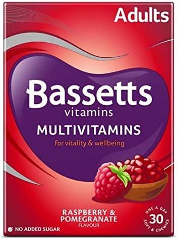Bassetts Multivitamins Raspberry & Pomegranate Flavour Soft & Chewies Adult - 30-6 PK