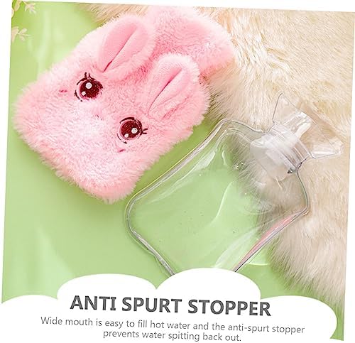 4Pcs Plush Hot Water Bags Cute Cartoon Warm Water Bottles for Hand and Detachable Design for Menstrual Cramps and Comfort