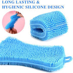 6 PCS Silicone Dish Sponges, Super Durable Safe and Dry Fast Silicone Sponge, Multi-Purpose Sponge Kitchen Gadgets, Reusable Rubber Kitchen Dish Dishes Fruits Vegetables Washing Cleaning Sponge Brush.
