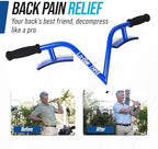 EZ-Bak Lo-Bak TRAX Lumbar Spine Stretcher - Upper & Lower Back Stretcher Pain Relief – Portable Spine Decompressor & Back Cracking Device for Herniated Discs, Sciatica, Scoliosis - Blue
