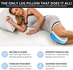 Contour Legacy Cool Leg & Knee Foam Support Pillow for Side Sleepers Soothing Relief for Back, Hips, Knees, Joints, Nerves & Muscles