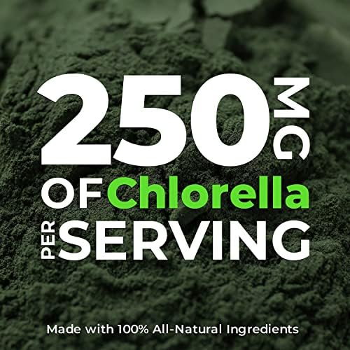 Organic Chlorella Tablets 400 Count | High Potency Superfood | Chlorophyll Pills from 100% Pure Green Algae | Broken Cell Wall for Maximum Absorption | Vegan, Kosher, Non-GMO | 4 Tabs per Day (1-Pack)