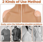 Silicone Shoulder Pads for Womens Clothing, Invisible Silicone Shoulder Pads Soft Anti-Slip Push-Up Pad for Dress & T -shirt & Sweater Reusable Boost Comfort and Posture