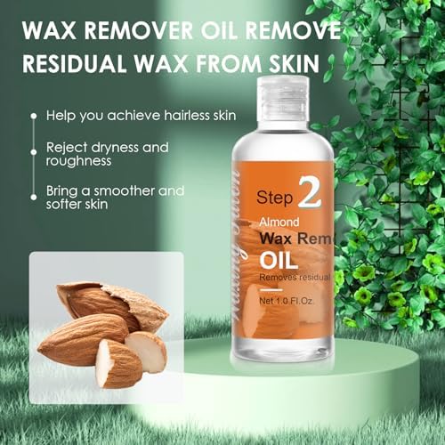 Before And After Waxing Skin Care Kit, Professional Waxing Kit for Women at Home, Pre-Wax Cleanser, Wax Remover Oil, After-Wax Cooling Aloe Vera Gel For Soothing Skin