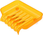 Zerodeko Drainage Soap Dish for Bathroom Suction for Shower soap Holder Colorful Hollow Bottom Soap Dish
