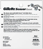 Gillette Sensor Excel Men's Razor Blade Refills, 10 Count (Pack of 2)