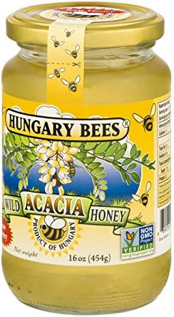 Hungary Bees Wild Acacia Honey 16 Ounce