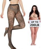 WEANMIX Fishnet Stockings Lace Patterned Tights High Waist Pantyhose Fishnets for Women
