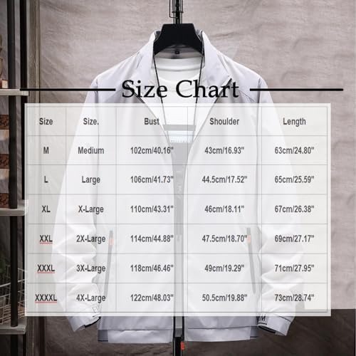 Men's Sports Run Jacket Fashion Stylish Lightweight Windbreaker Spring Fall Casual Jackets Windproof Casual Coat