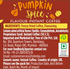 Beanies Flavour Instant Coffee -Pumpkin Spice Instant Flavored Coffee - Bold & Adventurous Full-On Flavor - An Indulgent Sugar Free Taste Explosion - Low Calorie - Vegan & Gluten Free - Wheat & Dairy Free, 50g jar