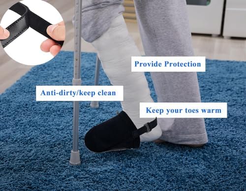 Plus Size Warm Soft Cast Protectors, Toe Covers for Men & Women, Ensuring Comfort During Recovery
