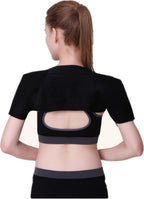 Heated Shoulder Support Braces Thermal Shoulder Protection Shoulder Pads Double Shoulder Warp Sleeves Protector for Men Women Injury Recovery Compression Arthritis Chronic Pain Relief Black Unisex XL