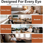 Eye Massager with Heat and Cooling - with Atomization Function, Smart Heated Eye Mask with 3D Massage, Bluetooth Music, for Office, Travel, Home Use, Portable and Gifts for Women and Men