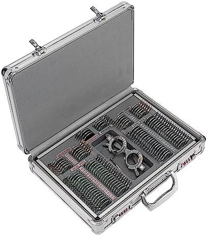 AMUREME 104 Trial Lens Set Optometry Equipment Optical Trial Lens Set Case Free Trial Frame JS-104