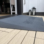 EZ-ACCESS - Transitions Angled Welcome Entry Mat, Non Slip Rubber Threshold Ramp for Doorways, Indoor & Outdoor Door Ramp for Wheelchair Access, Safer Home Floor Mats - Made in USA (Gray, 2.50-in)