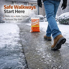 Bulk Ice Melt- Sodium Chloride Rock Salt Pallet of Ice Melt- 50 lb Bag- Melts to 5°F - Commercial Grade Ice & Snow Melt in Bulk [Pallet of 49 Bags] 50 lbs Each! Easy to Apply~