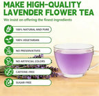 Lavender Flowers Tea Bags-120 Teabags, 2g/Bag, Made with 100% Natural Lavender Flowers. Helps with Relieve Fatigue and Antioxidation|Caffeine-Free|Sugar-Free|Gluten-Free|Vegan Eco-Friendly Tea Bags