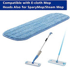 Replacement Washable Microfiber Absorbing Mop Head - Compatible with E-Cloth Deep Clean Mop Head, Wet & Dry Cleaning Cloth Refills for All Hard-Floor (Blue) 6Pack