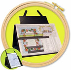 2165 Prop-It Magnetic Needle Work Chart Holder with Magnifier , Brown