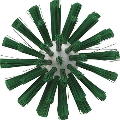 Vikan 5380-90-2 Stiff Tube Brush, Polyester, 3-1/2" x 6-1/4" OAL, Green